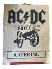 AC/DC Very RARE Collectible Catering Sign For Those About To Rock Tour 1982