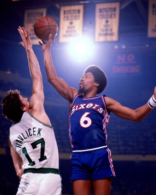 NBA ジョン・ハブリチェック レプリカジャージ レア JOHN HAVLICEK JULIUS ERVING DR J 8X10 PHOTO PHILADELPHIA 76ers