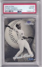 FRANK THOMAS 1998 FLEER ULTRA #220P SEASON CROWN PLATINUM MEDALLION 40/100