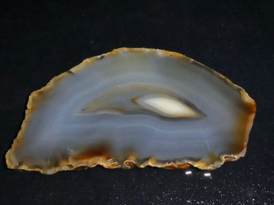 Brazilian Agate slab-4 5/8 ''  x 2 5/8 '' from Brazil-rough-cabbing-display