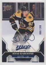 2020 MVP High Series Puzzle Back Blue Script Achievements /100 Brad Marchand jg3