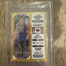 2022-23 Contenders Optic MAX CHRISTIE #15 Rookie Ticket RC GOLD /10 Lakers
