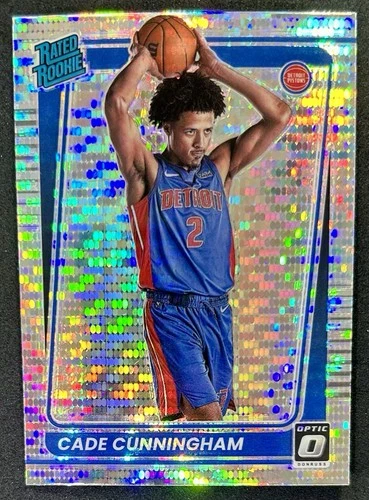 2021-22 Donruss Optic #161 Cade Cunningham Silver Pulsar Prizm Rated Rookie RC