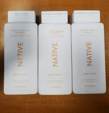 3 Pack: Native Body Wash Toasted Vanilla  Honey 18 oz. ea. 6031  - E5D