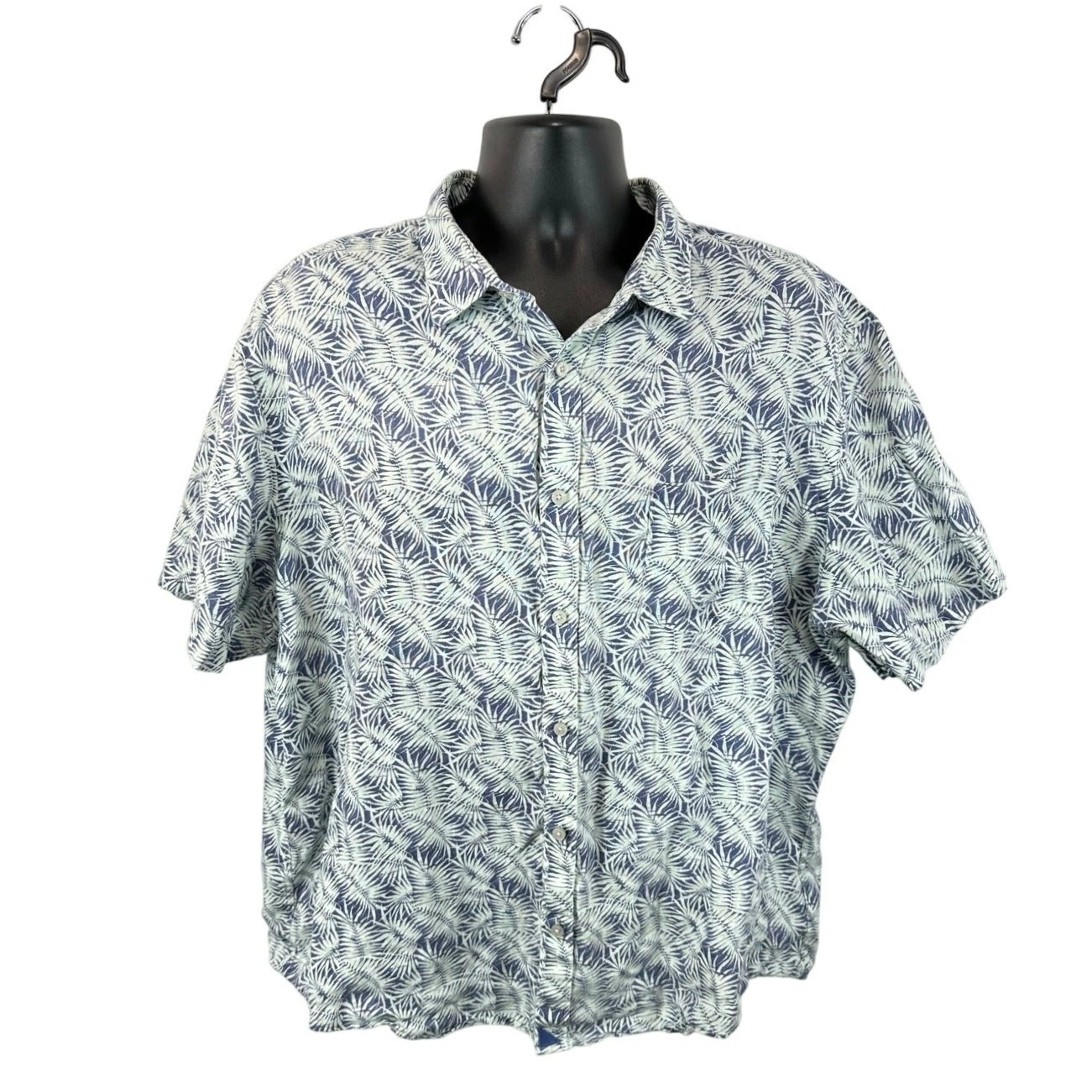 UNTUCKit Driscoll Short Sleeve 100% Linen Tropical Button Up Shirt Floral Sz 3XL