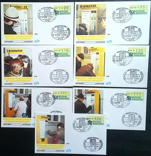 Federal Republic of Germany ATM 1 shipping point set vs 2 jewelry-FDC ESST Ransbach-Baumbach