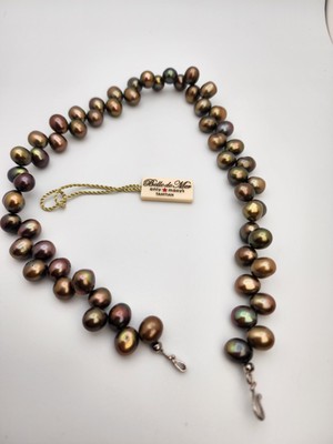 Belle de Mer Macy's Halskette mit Tahitizuchtperlen 17 Zoll
