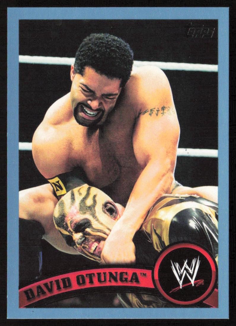 2011 Topps WWE Blue #/2011 David Otunga #21