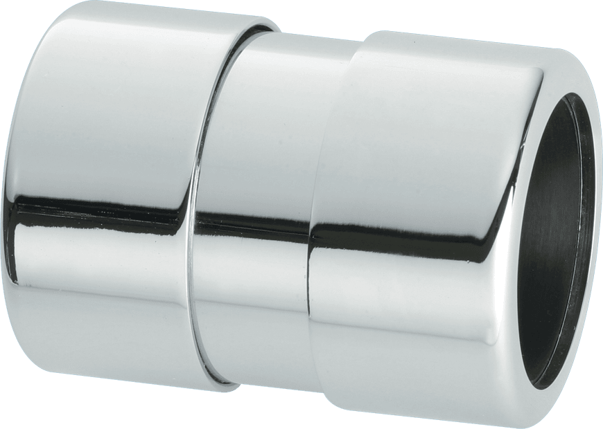 McAlpine 32G-CB Chrome Plated Brass Compression Straight Connector 32mm