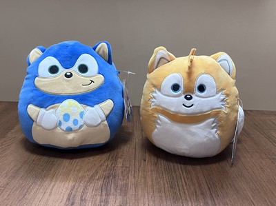 Squishmallows 8  Sonic Hedgehog Blue Plush Easter Egg New NWt 7  Tails Set