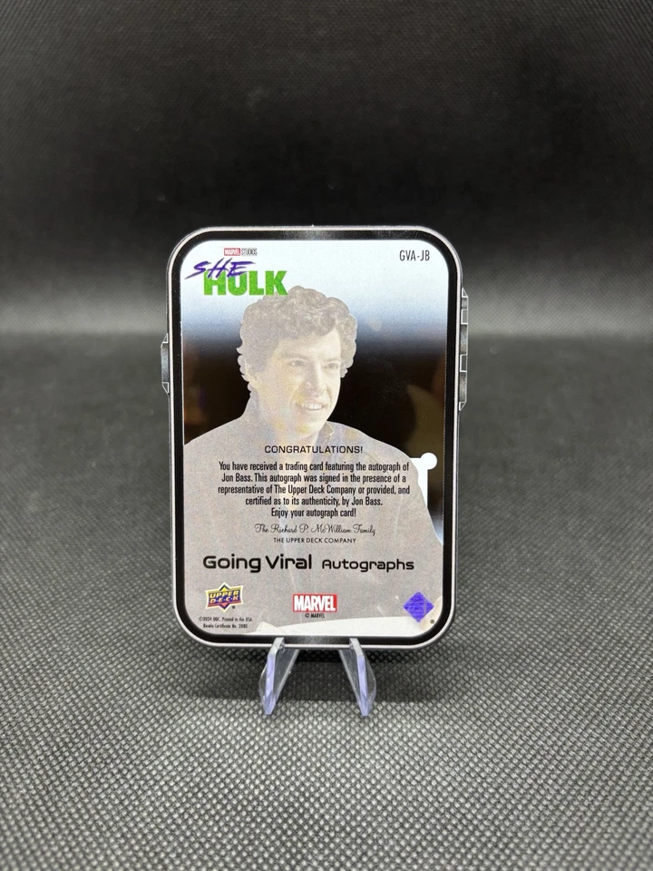 Todd Phelps As Jon Bass /99 Auto Going Viral She Hulk Marvel Upper Deck #gva-jb - Photo 2/3