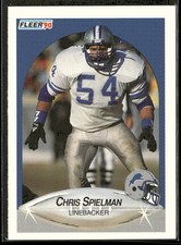 1990 Fleer Chris Spielman #286 Detroit Lions