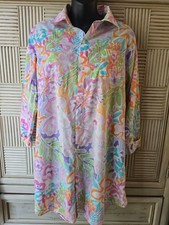 Lauren Ralph Lauren Pink Paisley Beach Cover Up Size MED Resortwear Boho Summer