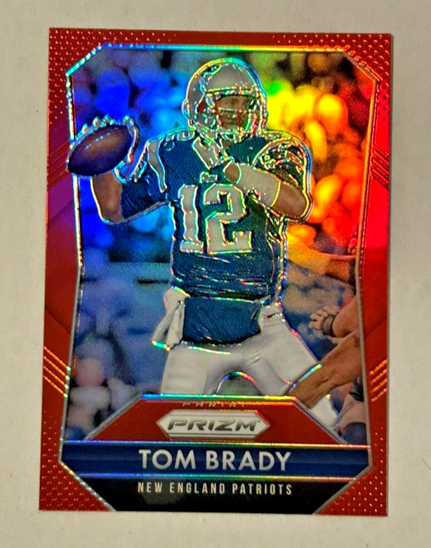 2015 Panini Prizm TOM BRADY RED REFRACTOR HOLO #12🔥PACK FRESH SSP🔥Patriots HOF