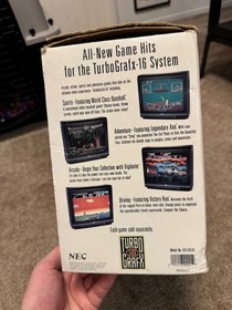 TG16 Turbografx-16 NEC Turbo video game system console CIB matching serial w box