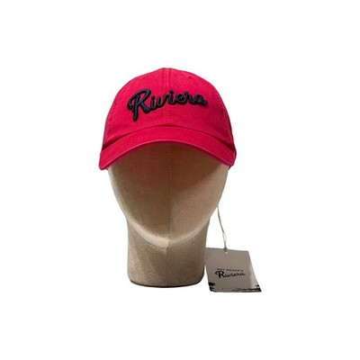 Roy Roger s Riviera Hut Rot Bestickt Blau Logo Herren Unisex Verstellbar UNI