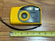 Vivitar A35 Splash Proof 35mm Point  Shoot Film Camera - Tested And Works