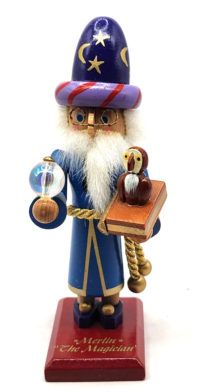 SIGNED Steinbach Miniature Merlin the Magician Nutcracker Ltd Ed w/ Box Papers
