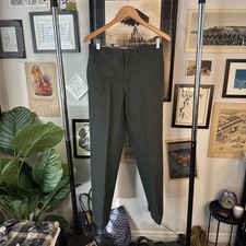 1970s Vietnam Era Us Army Green 44 Type 1 Class 1 Wool Serge Trousers Size 31R