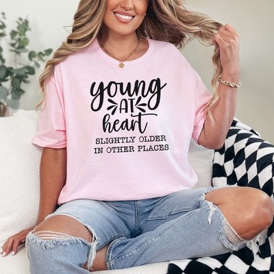 Junggebliebene etwas ältere Damen ringgesponnen T-Shirt lustig altern Geburtstag