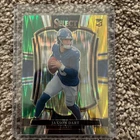 2025 Panini Select - Premier Lvl Jaxson Dart #193 Green Yellow Prizm Shock (RC)
