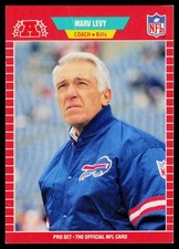 1989 Pro Set - Marv Levy #34 - Buffalo Bills *EX*