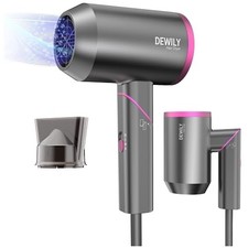 Hair Dryer Travel Hairdryers For Women Men-Dewily Powerful Foldable Ironic Hair
