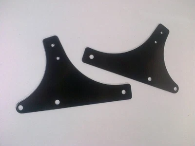 Rückenlehne Sissybar Seitenplatten kompatibel mit Harley-Davidson FLST FXST Soft - Bild 1 von 2