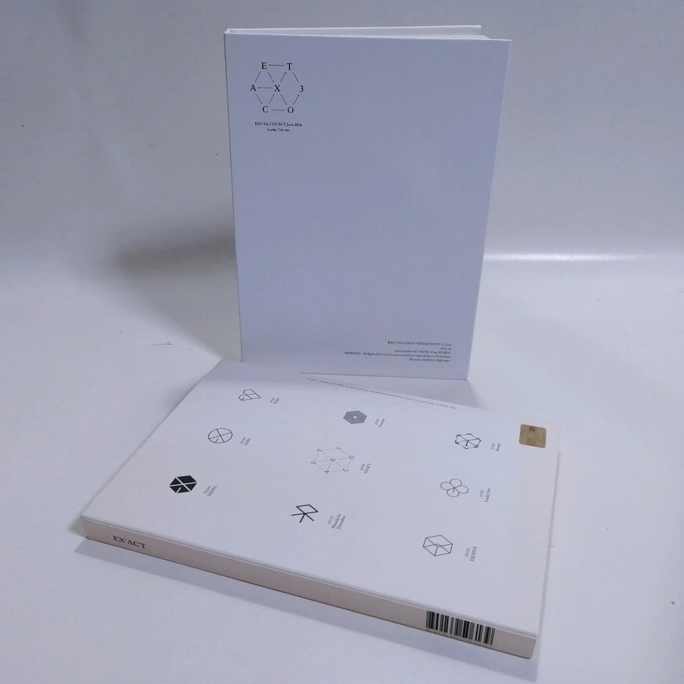 EXO Vol.3rd Korea CD Album EX'act Korean Lucky one version with XIUMIN Photocard - Image 4 of 4