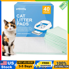 40 Count Cat Litter Box Pads Refill for Breeze System Odor Control Leak Proof