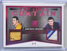 Johnny Bucyk & Rod Gilbert 2017-18 Leaf ITG Used The Final Curtain TFC-12 (3/4)