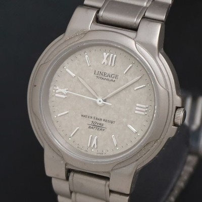 Casio Lineage Titanium LIN-152 graues Zifferblatt Damen Armbanduhr KRK NSK