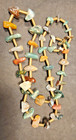 Semi Precious Stone Necklace 34" Barrel Clasp Graduated Beads Vintage — photo 1