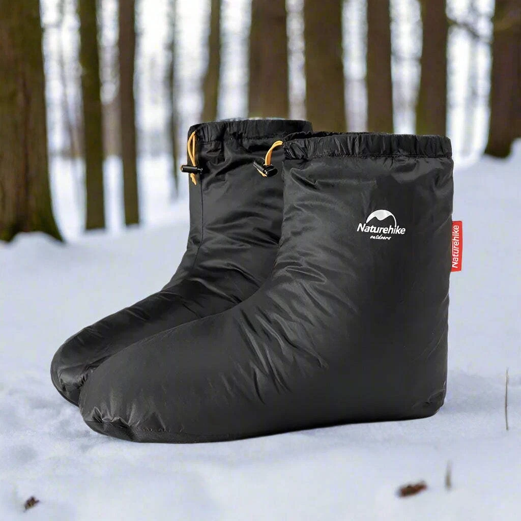 Naturehike Goose Down Slipper Boots – Waterproof, Windproof Thermal Footwear for