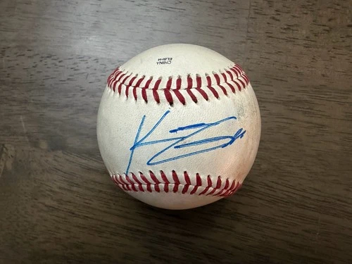 Konnor Griffin Autograph Game Used Baseball Florida State League