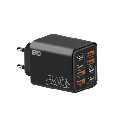 240W GaN USB C Ladegerät 8in1 Schnellladegerät EU Type C Netzteil