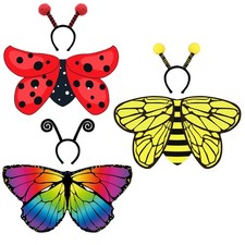 Butterfly-Wings-Costume Lady-Bug Bumble-bee Costume for Boys Girls Dress Up C...