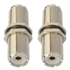 Uhf Bulkhead Connector Rf Uhf Coax Adapter Uhf Female To Uhf Female Connector So