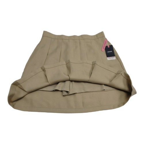 IZOD Girls Skort Sz 18.5 PLUS School Uniform Pleated Skirt Khaki Approved Wear - Picture 7 of 8