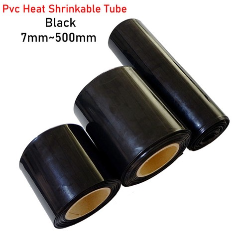 Black PVC Heat Shrink Tubing Wrap RC Battery Pack LiPO NiMH NiCd 7mm to 500mm - Picture 8 of 12