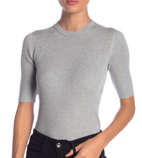 Inhabit Cotton Mod Top Mid Grey NWT 288