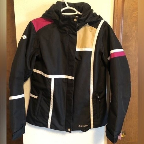 Descente Women's Alexis Black Color Block Ski Winter Size 8 /S Insulated Jacket - Picture 5 of 16