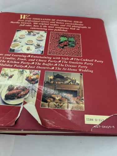 Vintage 1982 Entertaining by Martha Stewart Hardcover mit Schutzumschlag Beschreibung lesen - Bild 2 von 20