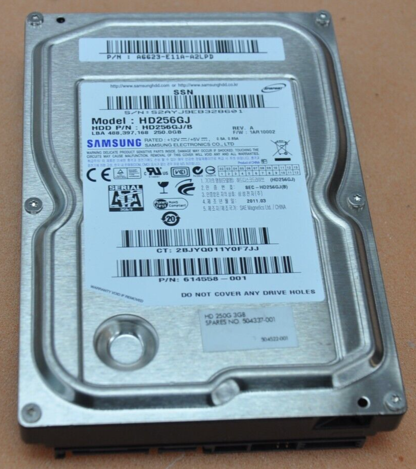 SAMSUNG HD256GJ 250GB SATA II 7.2k rpm 3.5