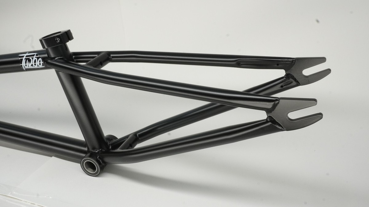 MATT BLACK FAR EAST CYCLES 19.7'' TURBO V1 BMX FLATLAND FRAME