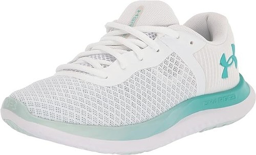 Under Armour Women's Charged Breeze Running Shoe SZ 8.5 White Green 3025130-102 - Picture 3 of 6