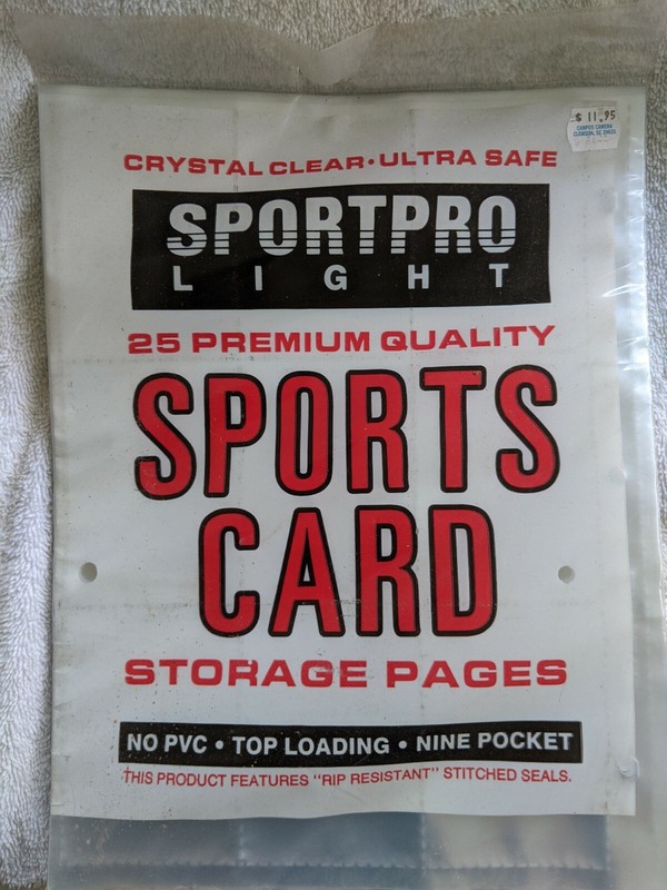 Sports Card Storage Pages 9 Pocket 25 Pages No PVC Coupon Savings Book (E-5)