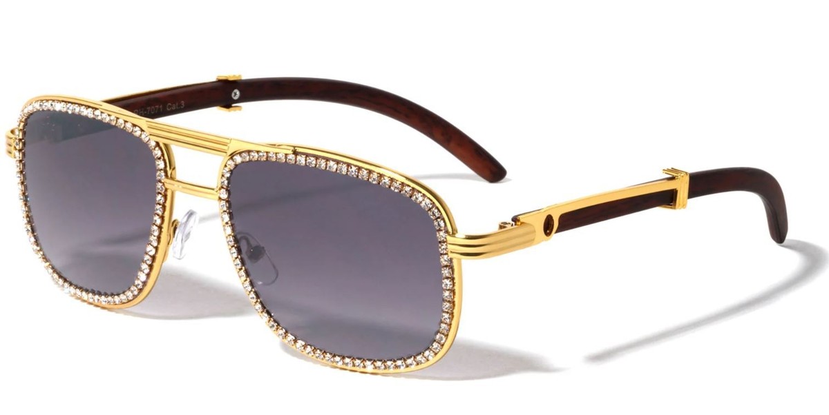 GOLD AND BLACK RHINESTONE SHADES Amazon.com: COTIA Cat Eye Rhinestone Sunglasses for Women  main image 3
