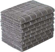 Microfiber Dish Towels - Soft, Super Absorbent and Lint Free Kitchen Towels - 8 