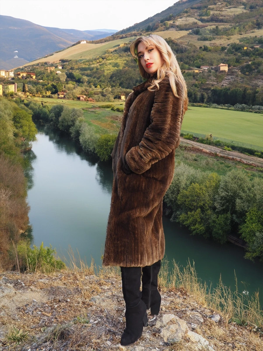 Full length sales beaver coat